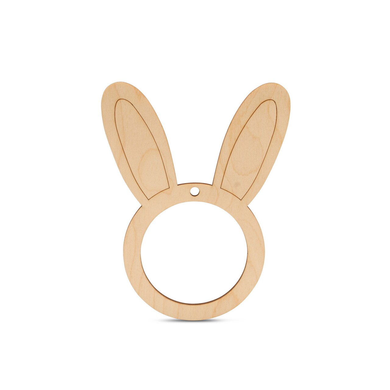 Wooden Bunny Face Frame 6"-24”, 1/8" Thick for Easter |Woodpeckers